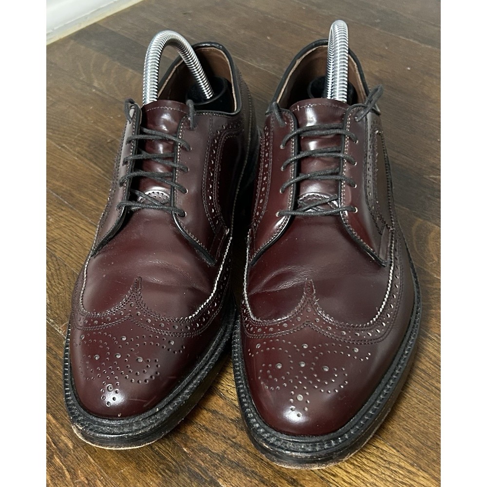 Allen Edmonds Burgundy Shell Cordovan MacNeil men's shoes Size 7.5 Timeless